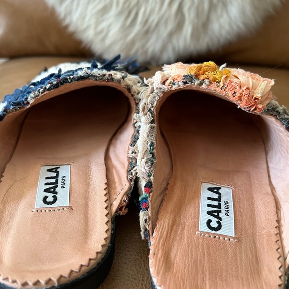 Textured Multicolor Mules - Picture 7 of 8